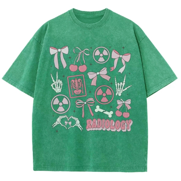Radiology Unisex Fit Washed T-Shirt Customscool