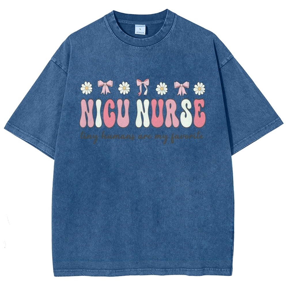 NICU Nurse Unisex Fit Washed T-Shirt Customscool
