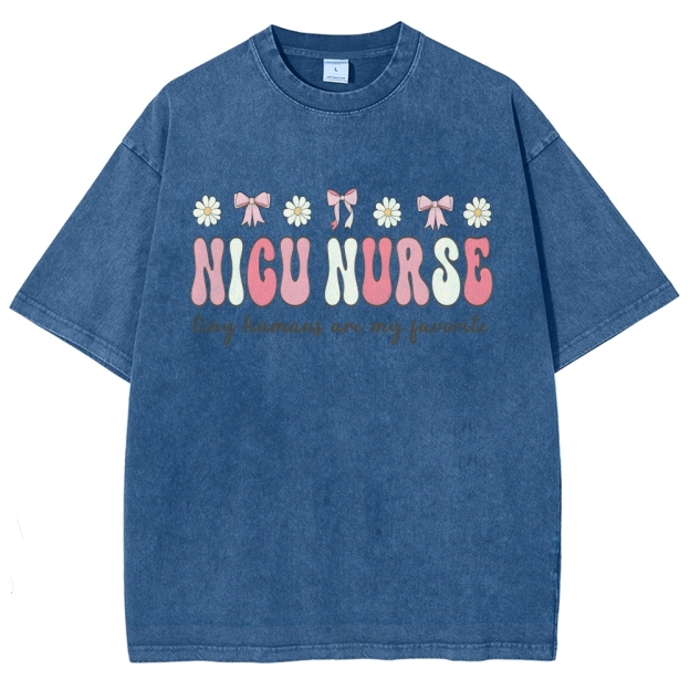 NICU Nurse Unisex Fit Washed T-Shirt Customscool