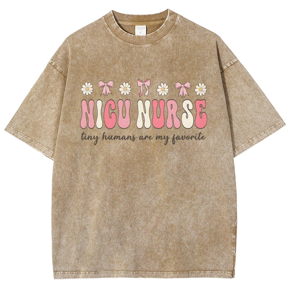 NICU Nurse Unisex Fit Washed T-Shirt Customscool
