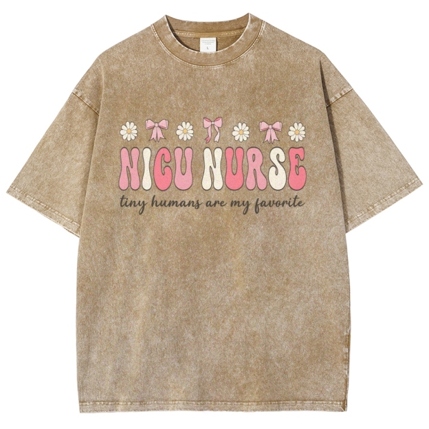 NICU Nurse Unisex Fit Washed T-Shirt Customscool