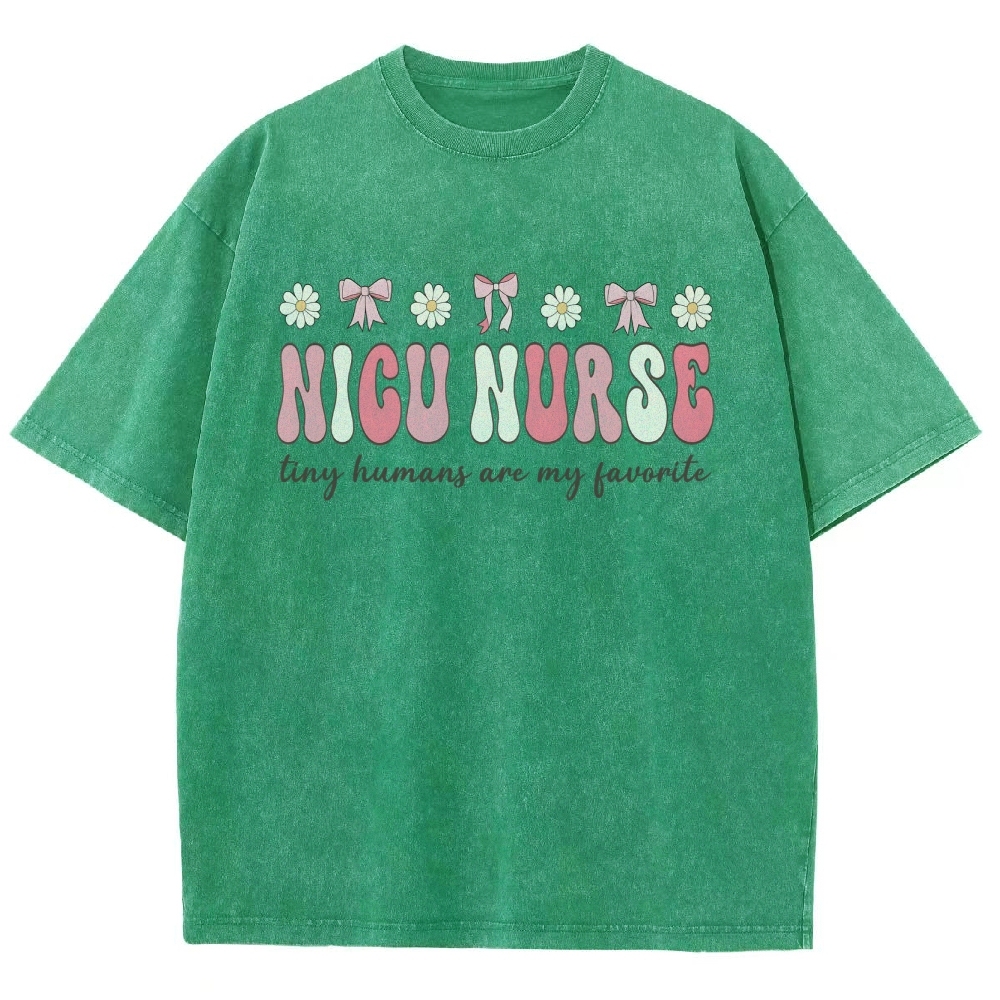 NICU Nurse Unisex Fit Washed T-Shirt Customscool