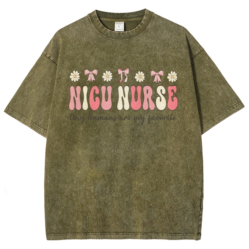 NICU Nurse Unisex Fit Washed T-Shirt Customscool