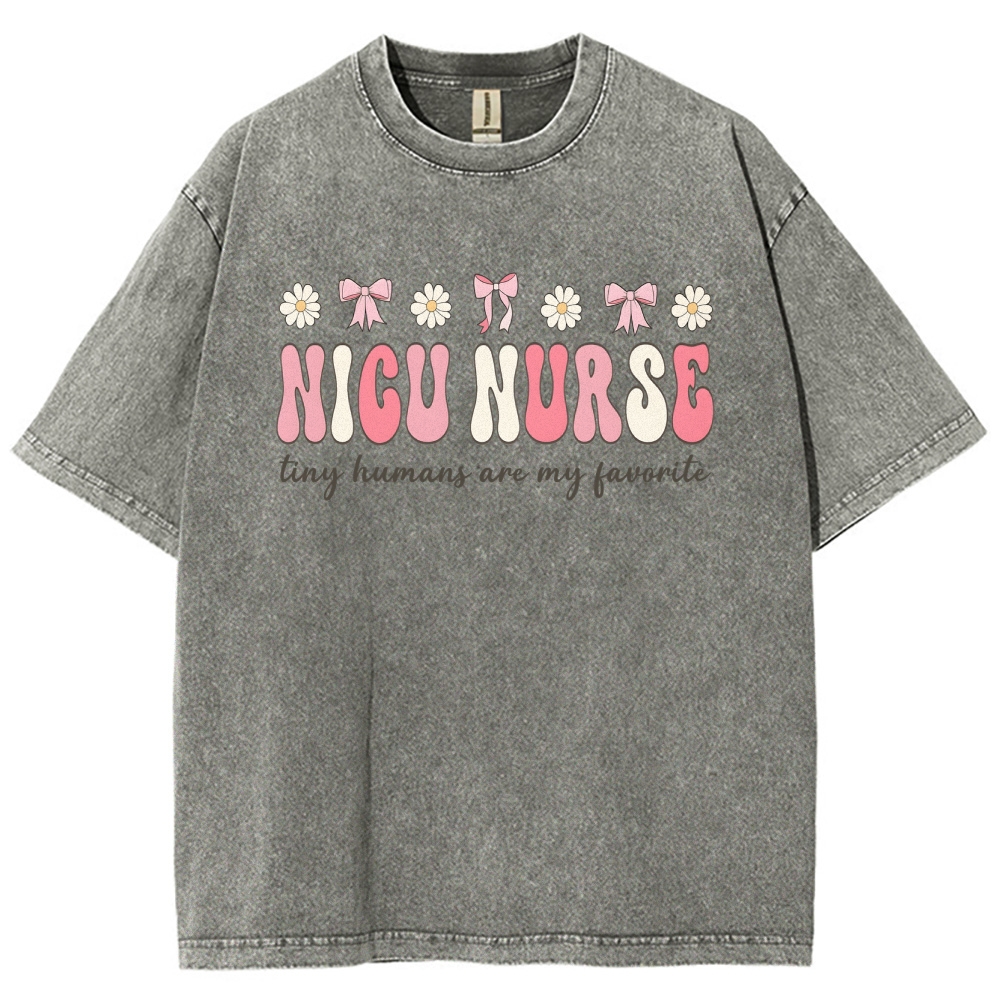 NICU Nurse Unisex Fit Washed T-Shirt Customscool