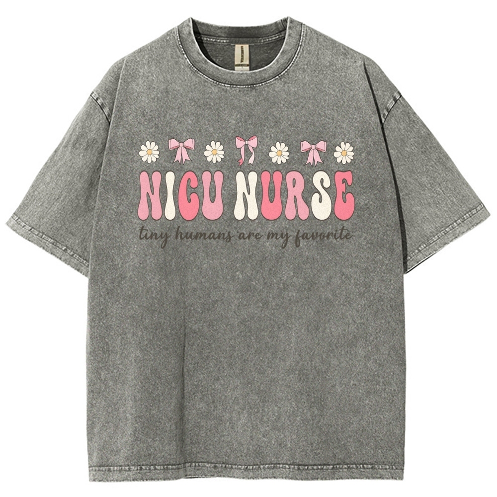 NICU Nurse Unisex Fit Washed T-Shirt Customscool