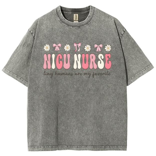 NICU Nurse Unisex Fit Washed T-Shirt Customscool