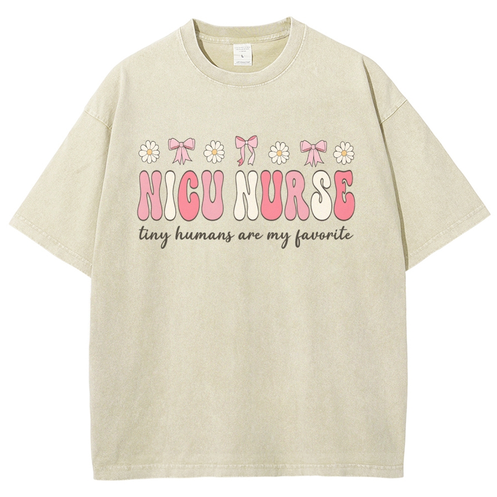 NICU Nurse Unisex Fit Washed T-Shirt Customscool