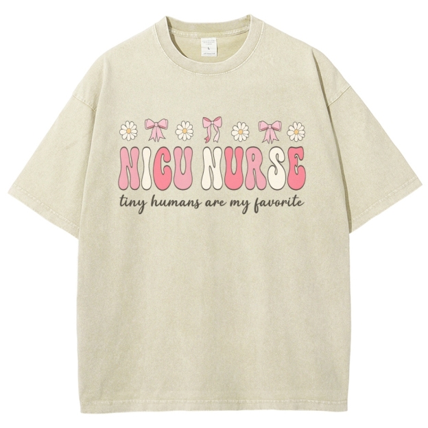 NICU Nurse Unisex Fit Washed T-Shirt Customscool