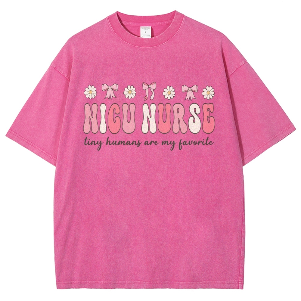 NICU Nurse Unisex Fit Washed T-Shirt Customscool