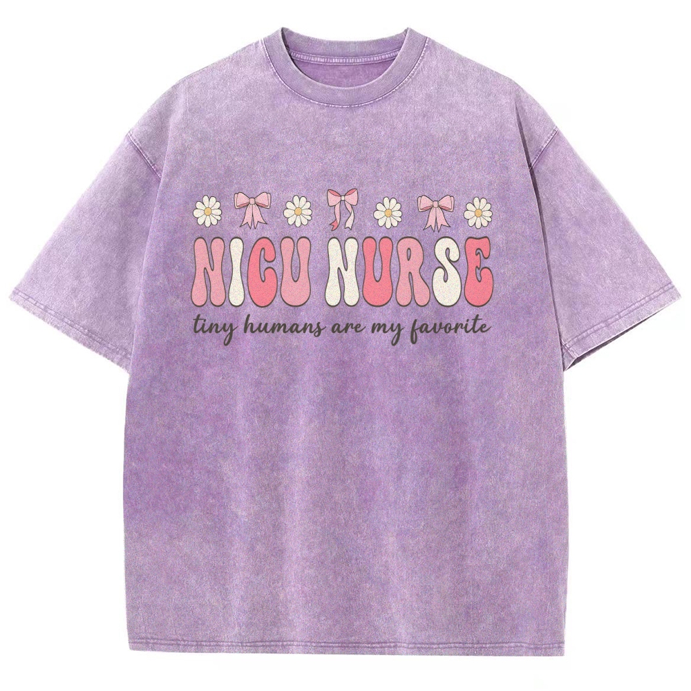 NICU Nurse Unisex Fit Washed T-Shirt Customscool