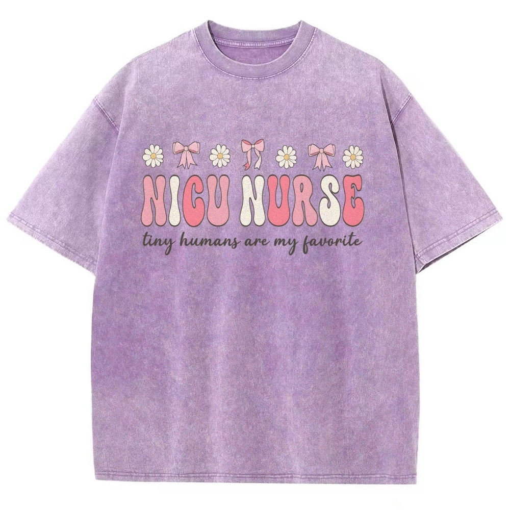 NICU Nurse Unisex Fit Washed T-Shirt Customscool