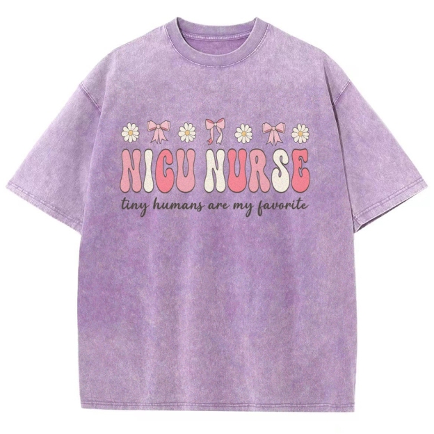 NICU Nurse Unisex Fit Washed T-Shirt Customscool