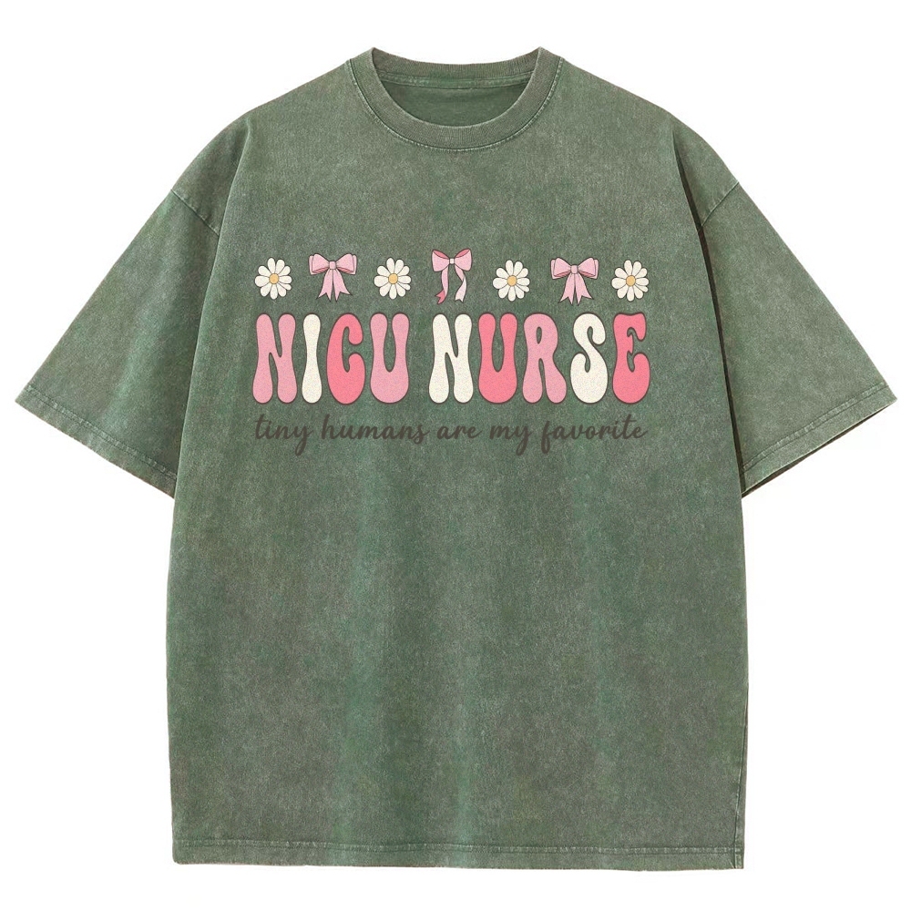 NICU Nurse Unisex Fit Washed T-Shirt Customscool