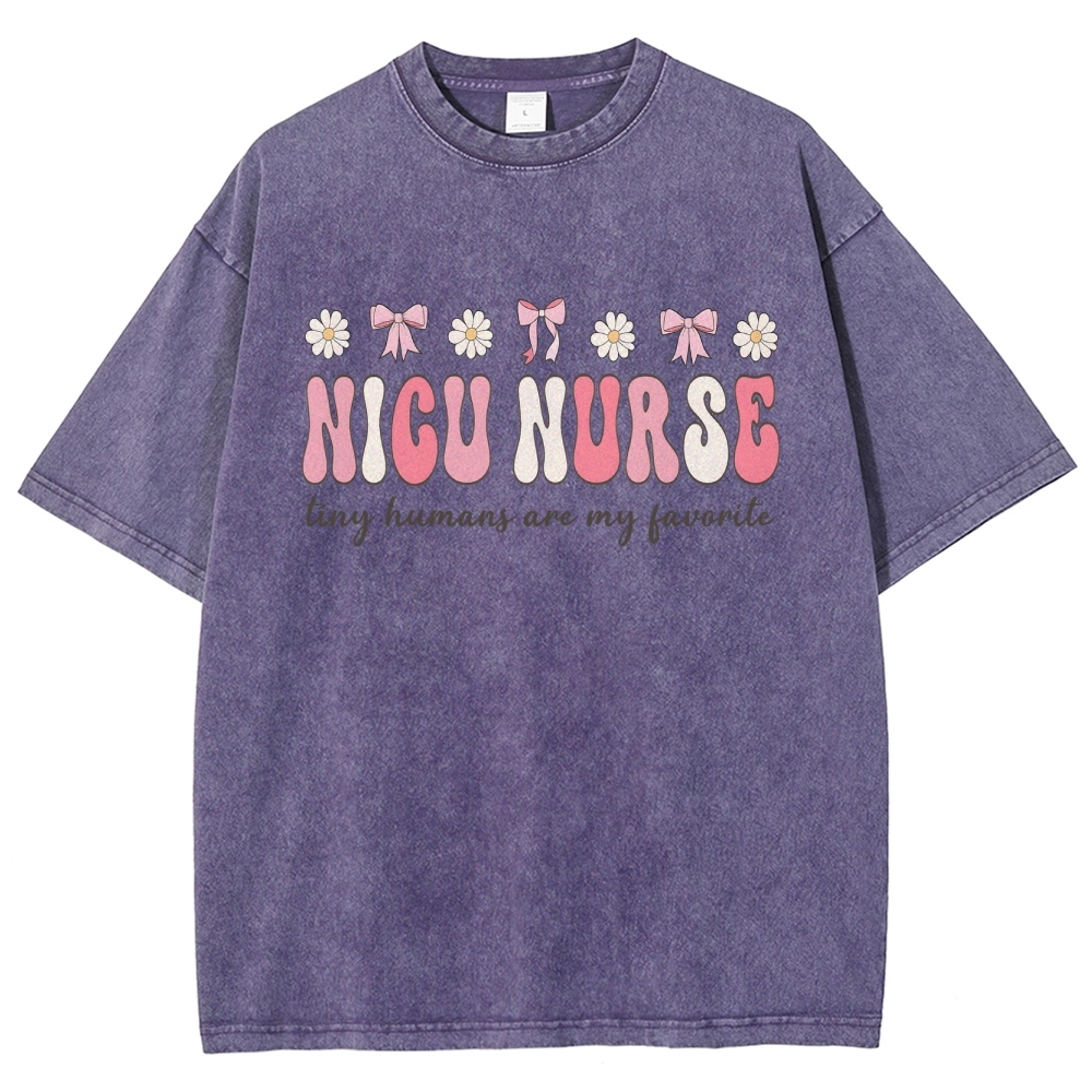 NICU Nurse Unisex Fit Washed T-Shirt Customscool
