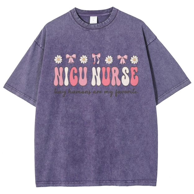 NICU Nurse Unisex Fit Washed T-Shirt Customscool