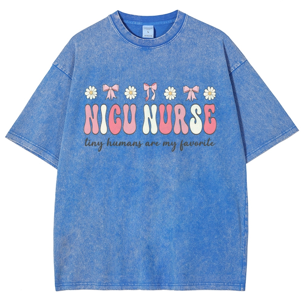 NICU Nurse Unisex Fit Washed T-Shirt Customscool
