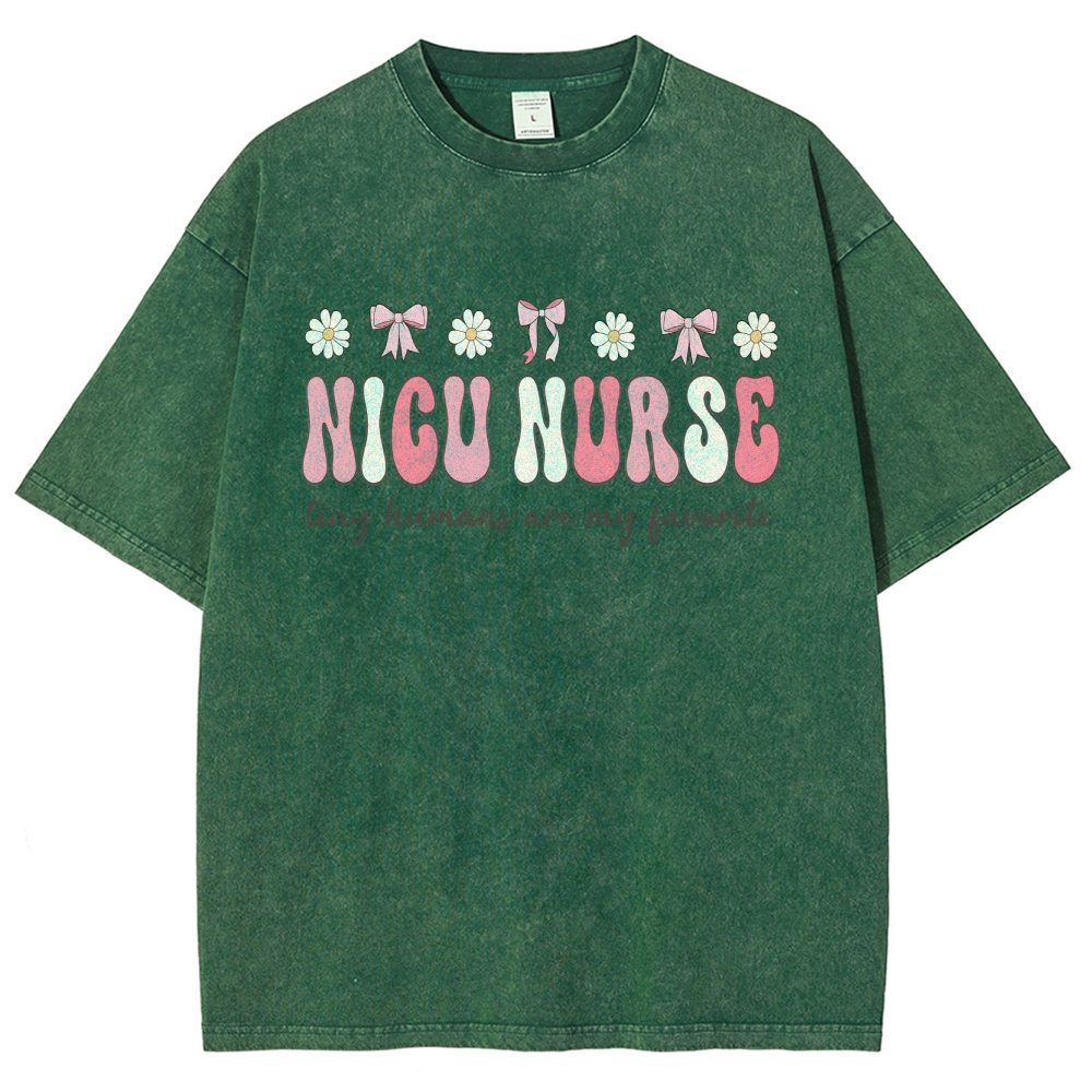 NICU Nurse Unisex Fit Washed T-Shirt Customscool