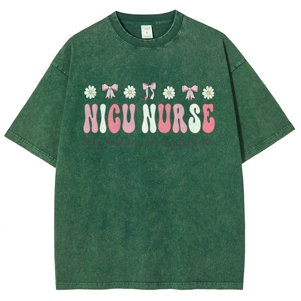 NICU Nurse Unisex Fit Washed T-Shirt Customscool