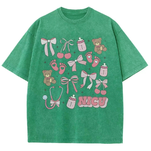 NICU Nurse Unisex Fit Washed T-Shirt Customscool