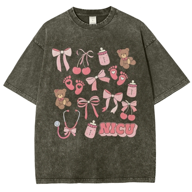 NICU Nurse Unisex Fit Washed T-Shirt Customscool