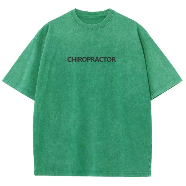 CHIROPRACTOR NUTRITION FACTS Unisex Fit Washed T-Shirt Customscool