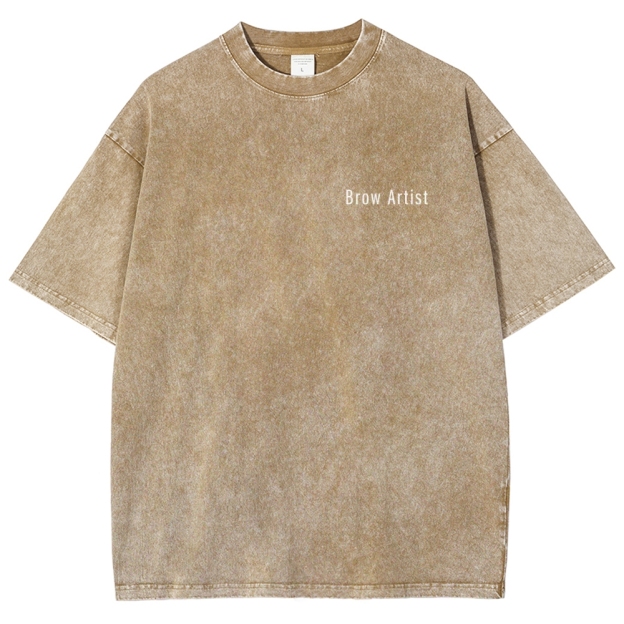 Brow Artist Addcustom Unisex Fit Washed T-Shirt Customscool