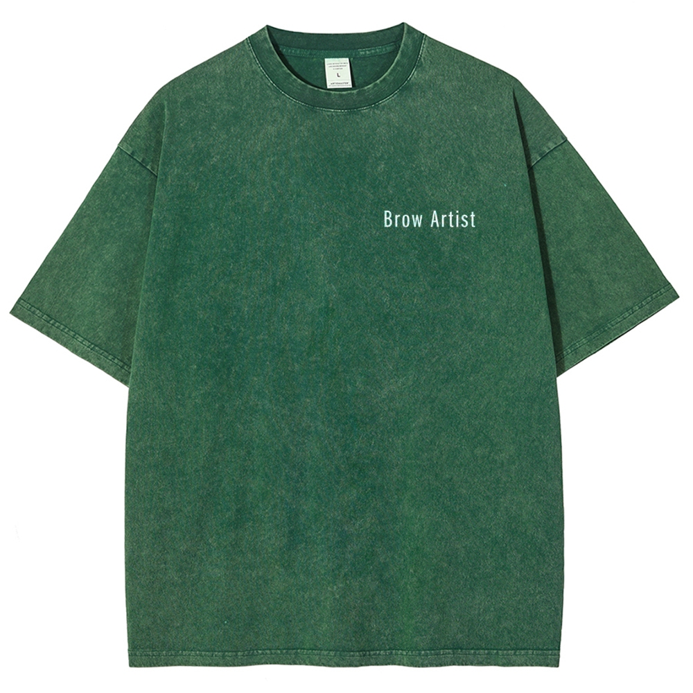 Brow Artist Addcustom Unisex Fit Washed T-Shirt Customscool