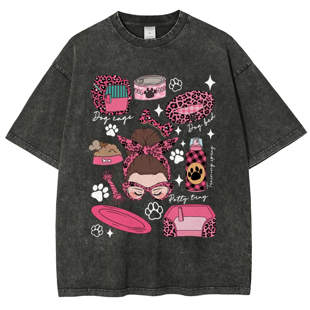 Dog Groomer Unisex Fit Washed T-Shirt Customscool