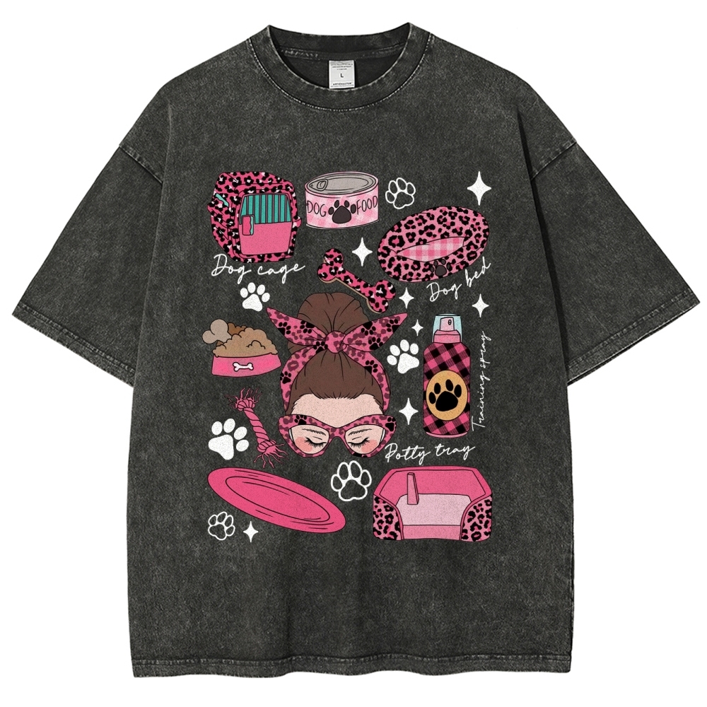 Dog Groomer Unisex Fit Washed T-Shirt Customscool