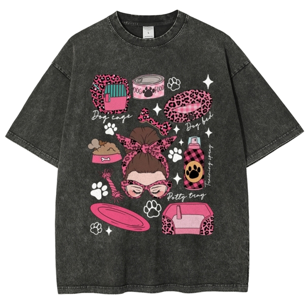 Dog Groomer Unisex Fit Washed T-Shirt Customscool