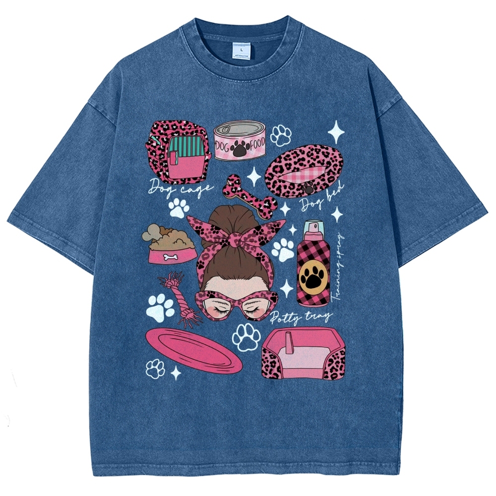 Dog Groomer Unisex Fit Washed T-Shirt Customscool