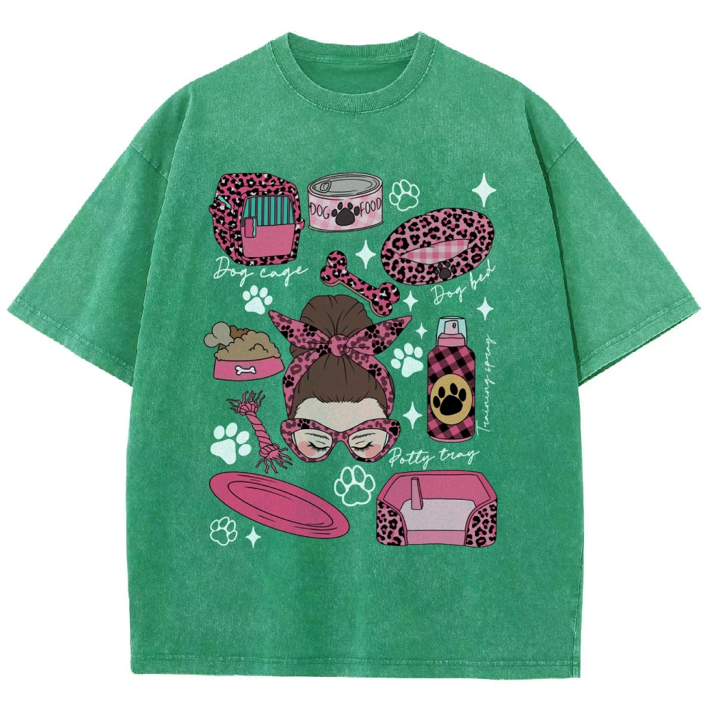 Dog Groomer Unisex Fit Washed T-Shirt Customscool