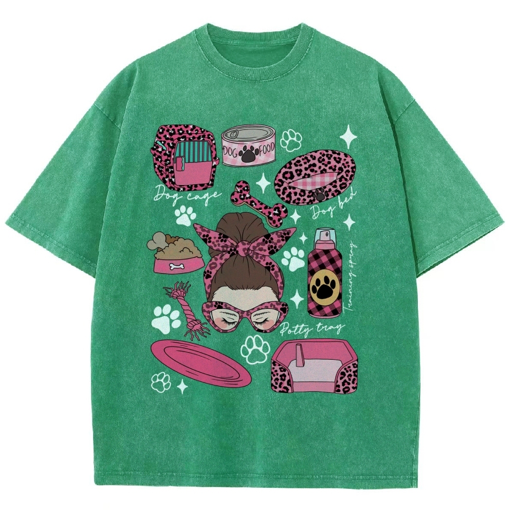 Dog Groomer Unisex Fit Washed T-Shirt Customscool