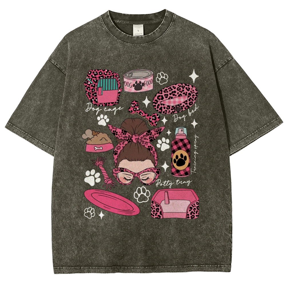 Dog Groomer Unisex Fit Washed T-Shirt Customscool