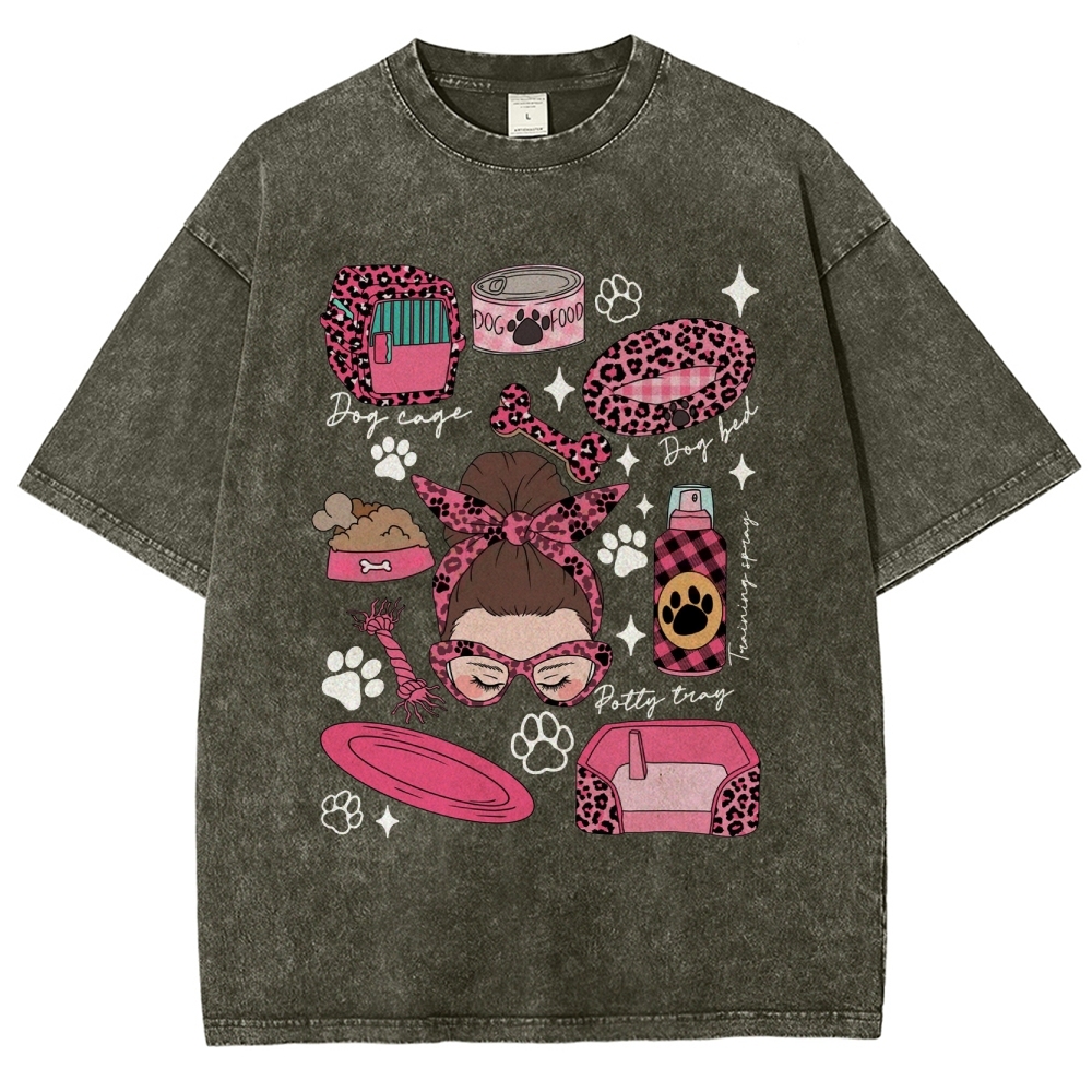 Dog Groomer Unisex Fit Washed T-Shirt Customscool