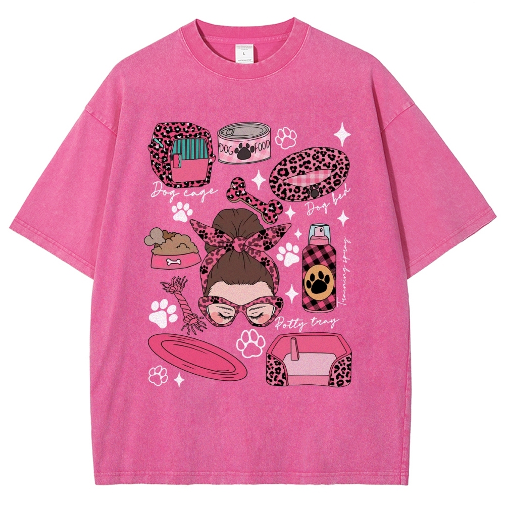Dog Groomer Unisex Fit Washed T-Shirt Customscool
