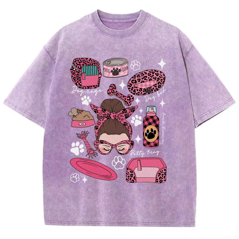 Dog Groomer Unisex Fit Washed T-Shirt Customscool