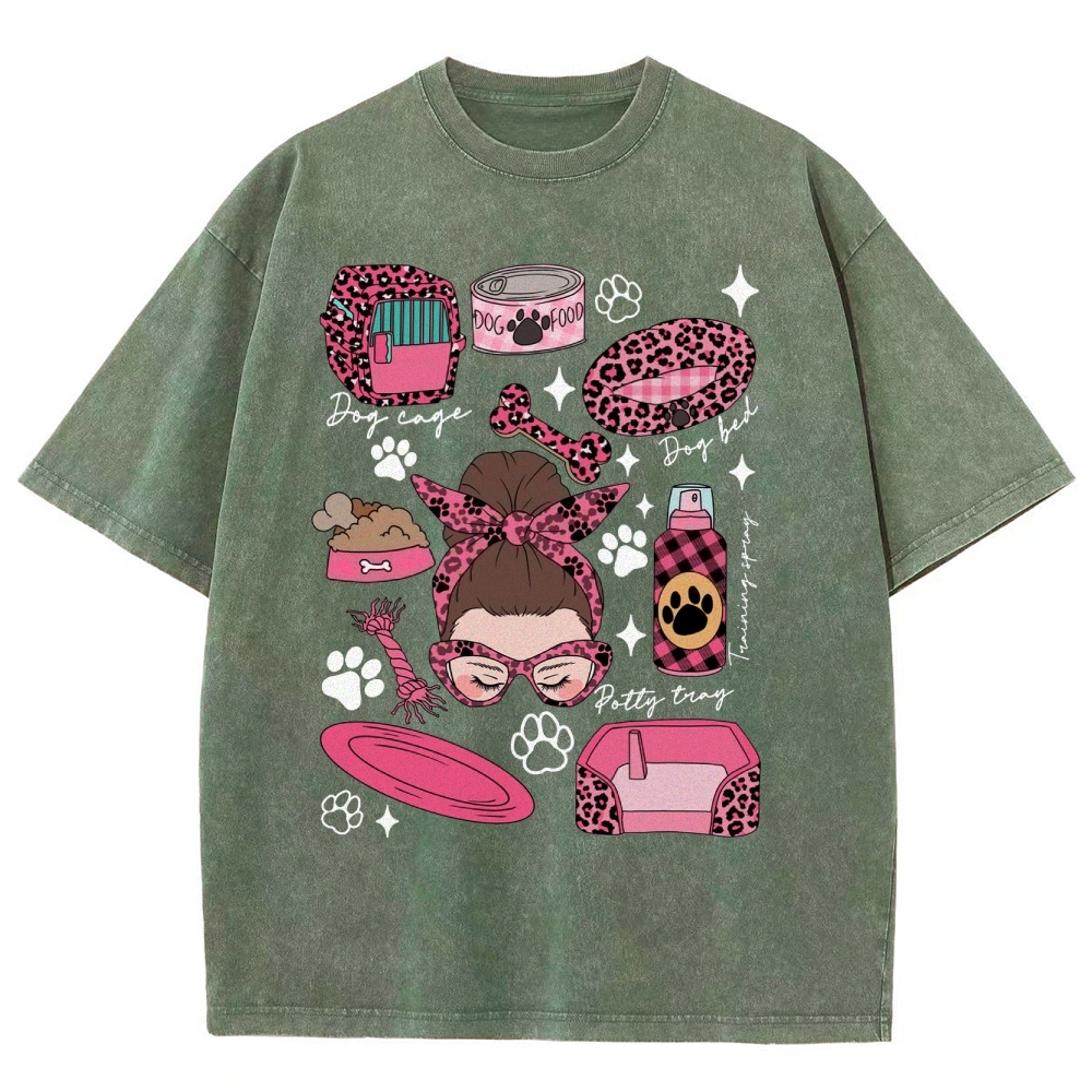 Dog Groomer Unisex Fit Washed T-Shirt Customscool