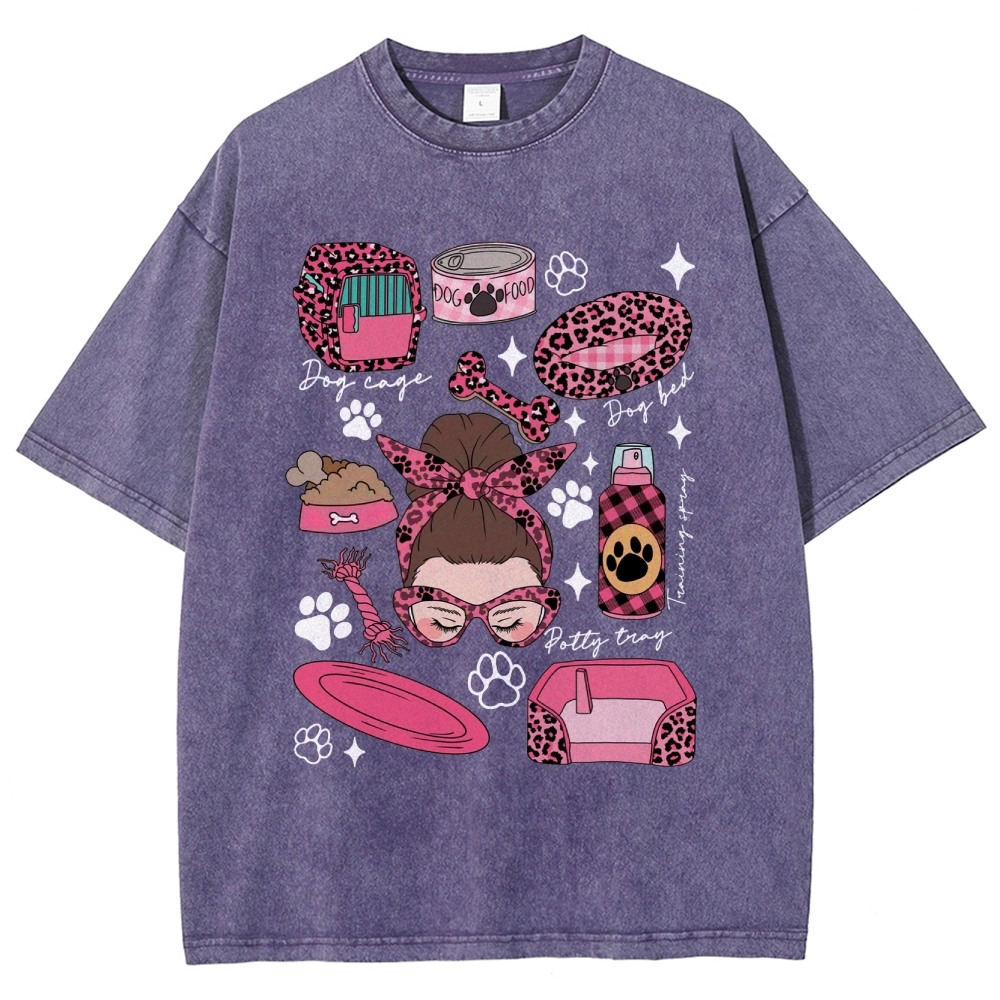 Dog Groomer Unisex Fit Washed T-Shirt Customscool
