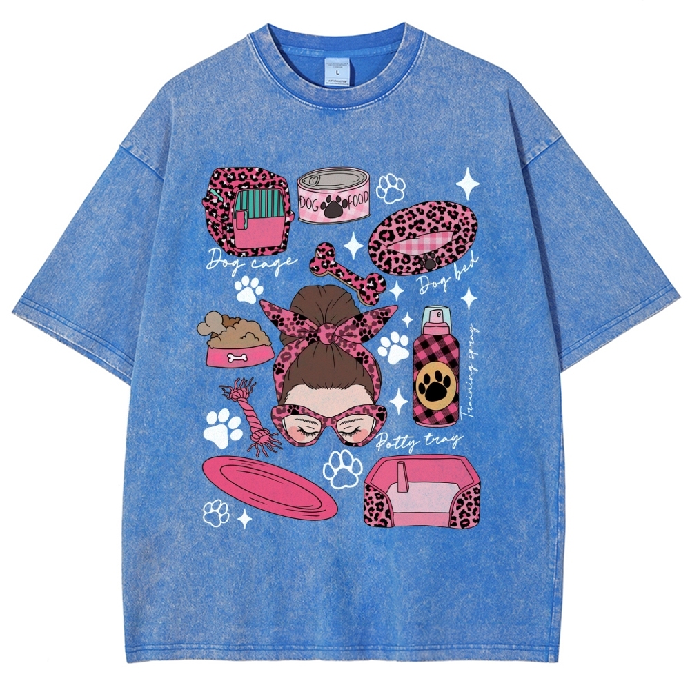 Dog Groomer Unisex Fit Washed T-Shirt Customscool