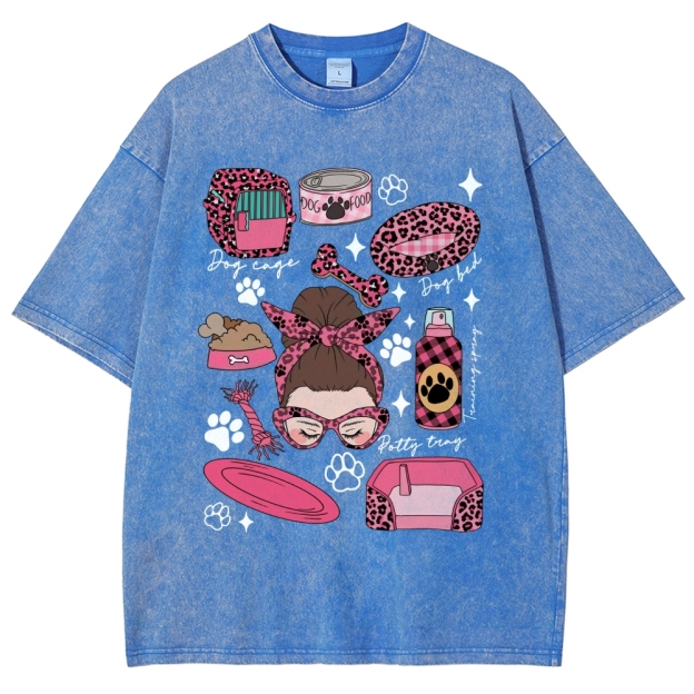 Dog Groomer Unisex Fit Washed T-Shirt Customscool