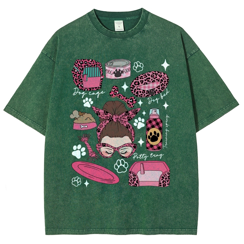 Dog Groomer Unisex Fit Washed T-Shirt Customscool