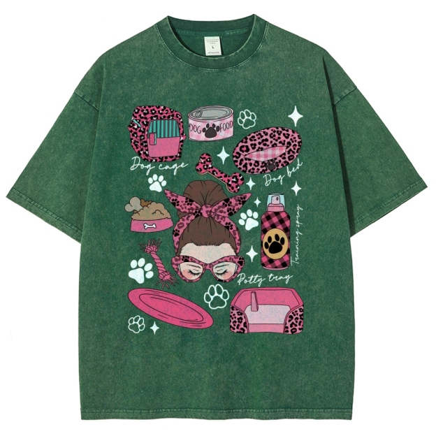 Dog Groomer Unisex Fit Washed T-Shirt Customscool