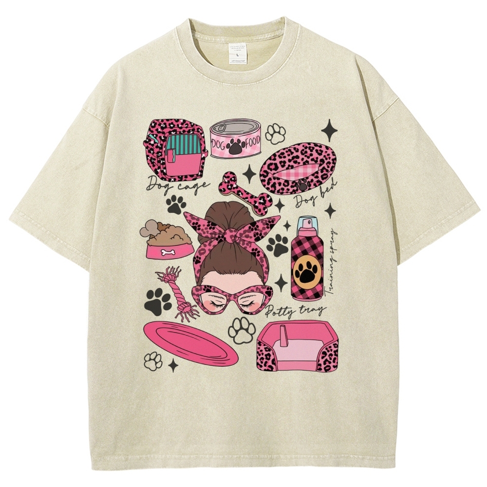 Dog Groomer Unisex Fit Washed T-Shirt Customscool