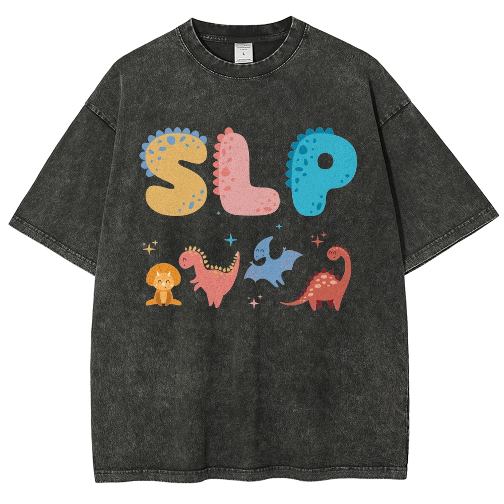 SLP Unisex Fit Washed T-Shirt Customscool