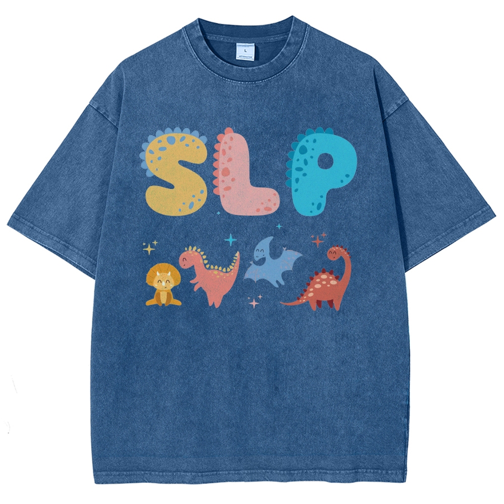 SLP Unisex Fit Washed T-Shirt Customscool