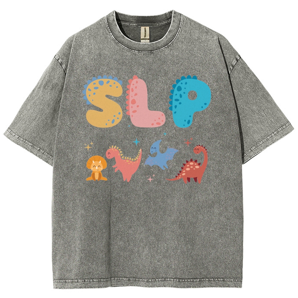 SLP Unisex Fit Washed T-Shirt Customscool