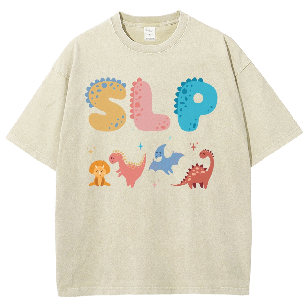 SLP Unisex Fit Washed T-Shirt Customscool