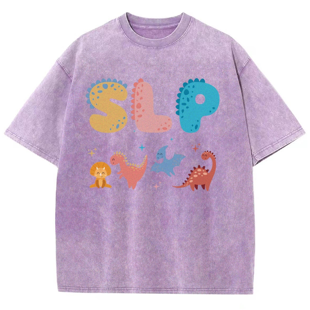 SLP Unisex Fit Washed T-Shirt Customscool