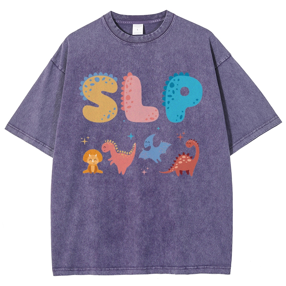 SLP Unisex Fit Washed T-Shirt Customscool
